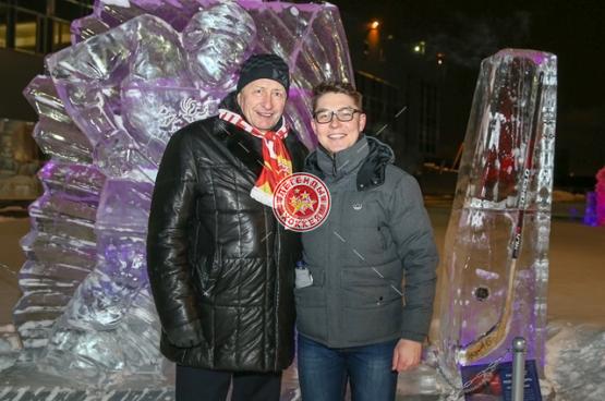 Александр Якушев на выставке «Рекорды спорта»