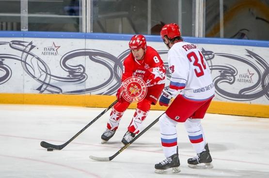 Открытая тренировка российской сборной Легенд мирового хоккея