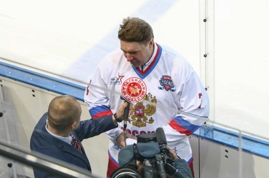 Открытая тренировка российской сборной Легенд мирового хоккея